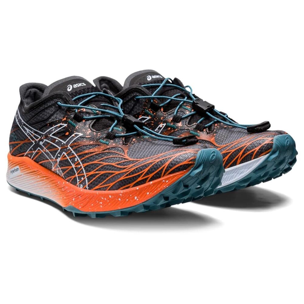 ASICS Fuji Speed Women's Running Shoes in Black /Nova Orange Size 11 B
